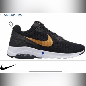EC Nike Air Max Motion LX 833662-002 Black/Metallic Gold Sneakers Size Women’s 6